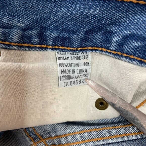 Vintage 80s 90's High Rise Mom Jeans Straight Leg Medium Wash Denim - Picture 9 of 16